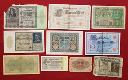 10 Billets   Allemand - Allemagne   - Billet - Other & Unclassified