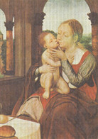 CARTOLINA  BRUXELLES,BELGIO,MUSEES ROYAUX-METSIJS-LA MADONNA COL BAMBINO,NON VIAGGIATA - Musées