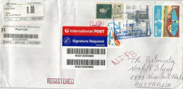 Lettre Recommandée Mexique Adressée à POSTMASTER. NORFOLK ISLAND (Pacific Ocean) Via Australia. 2008 - Mexiko