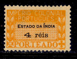 ! ! Portuguese India - 1945 Postage Due 4 R - Af. P39 - MH - Portuguese India