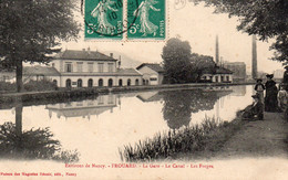 54 FROUARD  LA GARE LE CANAL LES FORGES ANIMEE - Frouard