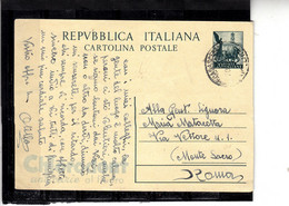 ITALIA 1953 - Intero Postale - Interi Postali