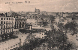 Liège - La Place Du Théâtre - Hôtel British Tavern - Tramway Tram - Belgique Belgium - Liege