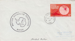 British Antarctic Territory (BAT) Cover Ca Signy 28 JA 1987 (AT153) - Lettres & Documents