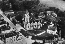 Lusigny Sur Barse - Vue Aérienne De L'église Et De La Mairie - Autres & Non Classés