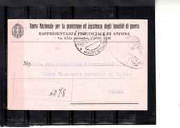 ITALIA 1946 - Cartolina "Opera Naz.Protezione Invalidi Guerra -.- - Interi Postali