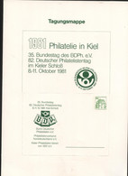 Privat-Postkarte PP104 D2/032 In Tagungsmappe KIEL 1981 - Privé Postkaarten - Ongebruikt