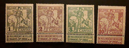 BELGIQUE 1910 CARITAS,  Serie Yvert 84 / 87 Neuve * MH TB - 1910-1911 Caritas
