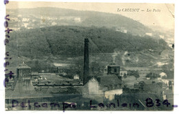 - Le CREUSOT -  (Saône.-et -Loire.), Les Puits, Cheminée, Carte Rare, écrite, 1914, F. M., Scans.. - Le Creusot