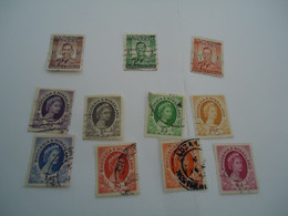 RHODESIA  NYASALAND  USED STAMPS 11 QUEEN  KINGS - Rhodesia & Nyasaland (1954-1963)