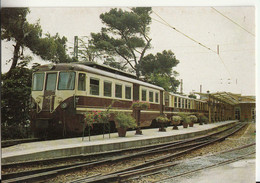 28 Giugno 1983 Cartolina FERROVIA GENOVA-CASELLA+STAZOINE PIAZZA MANIN TRENO Con MOTRICE A 4+nuova-PP137 - Stations - Met Treinen