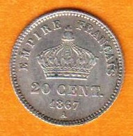 France - 1867 - 20 Centimes - 20 Centimes