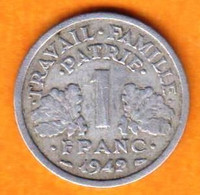 France - 1942 - 1f Bazor - Variété - 20 Centimes