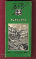 GUIDE Du Pneu MICHELIN  Vert  1951-52 PYRENEES - Zonder Classificatie