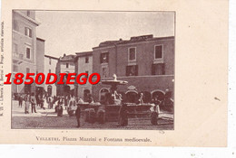 VELLETRI - PIAZZA MAZZINI E FONTANA MEDIOEVALE  F/PICCOLO NONVIAGGIATA  BELLA ANIMAZIONE - Velletri