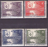 CONGO 1963 Mi 151-154  MNH** - Ongebruikt