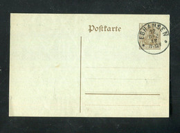 "DEUTSCHES REICH" 1912, K1-Stempel "EBHAUSEN" Sehr Klar Auf Postkarte "Germania" (4016) - Marcofilie - EMA (Print Machine)