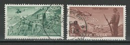 India Mi 354-55, SG 468-69 O Used - Usados