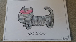 CPM ILLUSTRATEUR SINE SERIE HUMOUR JEU DE MOTS  CHAT TERTON  ED NOUVELLES IMAGES - Cats