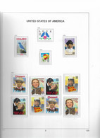 1990 MNH USA  Year Complete According To DAVO Album, Postfris** - Full Years