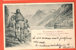 FAGR-35  Tellaufführung In Altdorf Theaater.  Pionier. Gelaufen 1899 Nach Estavayer-le-Lac - Altdorf