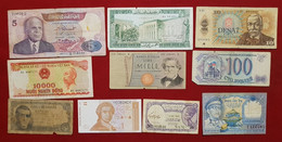 10  Billets  Divers Etranger     - Billet - Other & Unclassified