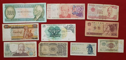 10  Billets  Divers Etranger     - Billet - Other & Unclassified