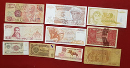 10  Billets  Divers Etranger     - Billet - Other & Unclassified