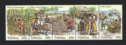 Tokelau 1984 Copra Industry Strip Of 5 MNH - Tokelau