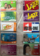 PAKISTAN MobilE  : 10 DIFFERENT CARDS AS PICTURED ( Lot 1 ) USED - Pakistan
