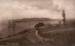 UK - Devon - Plymouth Hoe - The Promenade & Smeaton's Tower Lighthouse - RARE In This Edition! - Plymouth