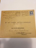 Employéz Les Timbres DOrval Sur 1,75 Houyoux Bleu Vers Colmar. - Vlagstempels