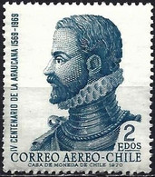 Chile 1972 - Mi 768 - YT Pa 277 ( Alonso De Ercilla Y Zuniga, Writer And Poet ) MNH** - Ecrivains