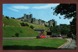 (RECTO / VERSO) DOVER CASTLE WITH OLD CARS - VIEILLES VOITURES - FORMAT CPA - Dover
