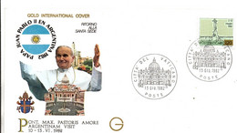 Visit Voyage Pape JP II Argentina 1982 - Retour Au Vatican - Jean-Paul II - Giovanni Paolo II - Joao Paulo II - Briefe U. Dokumente