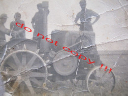 Working Machine, Old Tractor, Farmers ... ( Real Small Photo ) - Tracteurs