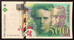 Francia France  500 Francs 500 F Pierre Et Marie Curie 1995 Q.fds  Lotto 4195 - 500 F 1994-2000 ''Pierre Et Marie Curie''