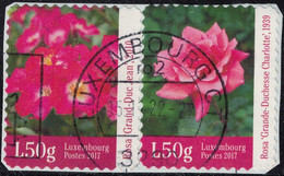 Luxembourg 2017 Oblitérés Used Roses Grand Duc Jean Et Grande Duchesse Charlotte SU - Used Stamps