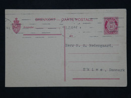 BI 11 NORGE  BELLE CARTE ENTIER 1920  SKIVE DANMARK ++++AFFRANCH. INTERES+ - Briefe U. Dokumente