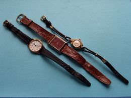 3 X Horloge / Watch >>> RODANIA - GUY DORSAC - NOSTRANA ( Please See >>> Voir SCANS Svp ) Working - Fonctionne ! - Montres Modernes