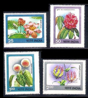 India 1977 Flowers Set Of 4 (Sc # 760-63) MNH As Per Scan - Ungebraucht