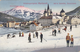 C752) Wintersportplatz MARIAZELL - Kinder SKIFAHRER - Sturz - Wintersport 1917 - Mariazell