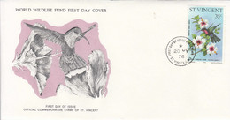 1976 St. Vincent Hummingbirds Birds Oiseaux Unaddressed WWF First Day Cover - Kolibries