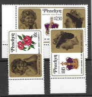 Penrhyn Set Mnh ** 1986 7,5 Euros For 10% - Penrhyn