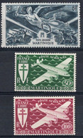 Martinique Timbres-poste Aérienne N°4* à 6* Neufs Charnières TB Cote  : 4.00€ - Posta Aerea