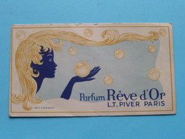 Parfum Rêve D'Or  L.T. Piver Paris ( Voir / Zie Photo Pour Detail ) 2 Scans ! - Oud (tot 1960)