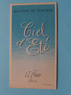 Ciel D'Eté L.T. Piver Paris ( Voir / Zie Photo Pour Detail ) 2 Scans ! - Oud (tot 1960)
