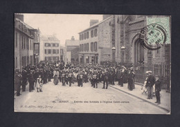 Rare UK Jersey St Helier  Entrée Des Soldats à L' Eglise Saint James  ( Animée Ed. H.G. Allix 85 Ref. 54020) - St. Helier