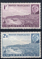 Martinique Timbres-poste N°189* & 190* Neufs Charnières TB  Cote : 2€00 - Unused Stamps
