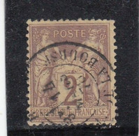 France - Année 1876/98 - Type Sage - Type II - N°YT 85 - 2c Brun Rouge - Oblitération CàD - 1876-1898 Sage (Type II)